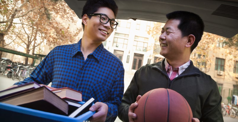 parent student moving