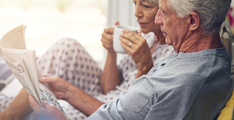 elderly couple