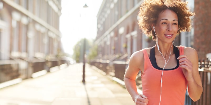 woman running