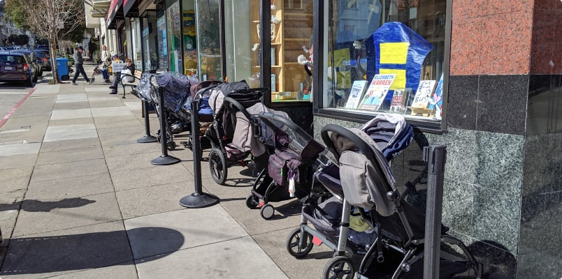 strollers by store