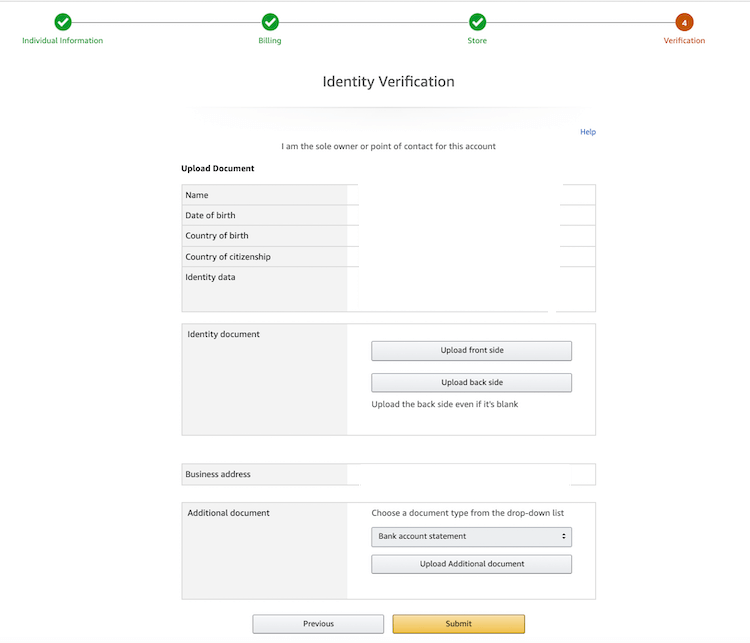 Verify your identity