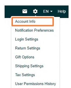Seller Central Account Settings