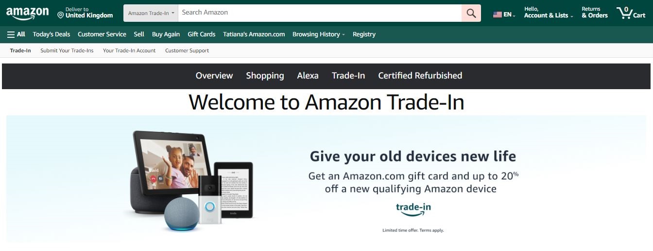 Amazon Trade-In program