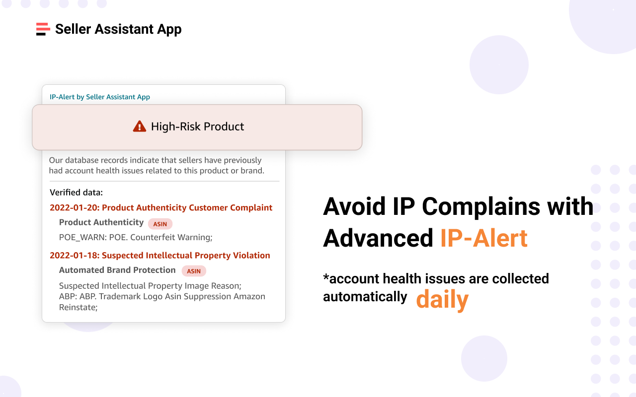 Avoid IP Complains with Advanced IP-Alert