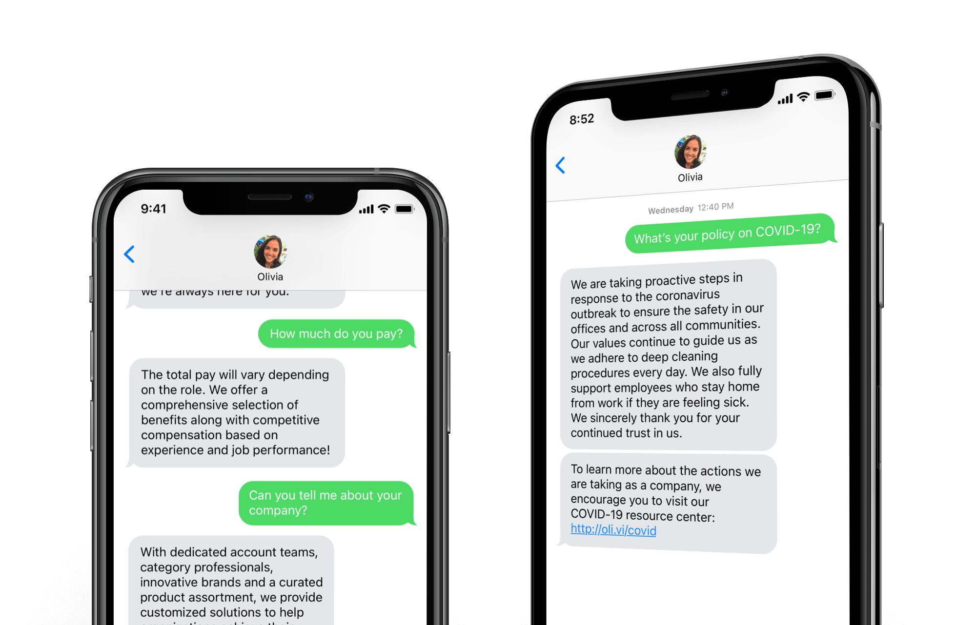 Paradox Products: Best chatbot for recruiting - Care