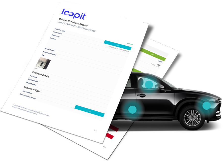 Free Vehicle Condition Inspection Report Loopit