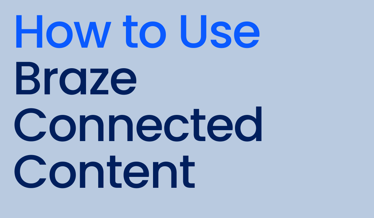 AB180 Blog 초개인화된 메시지를 전송하기 위한 Connected Content 세팅 방법 A to Z