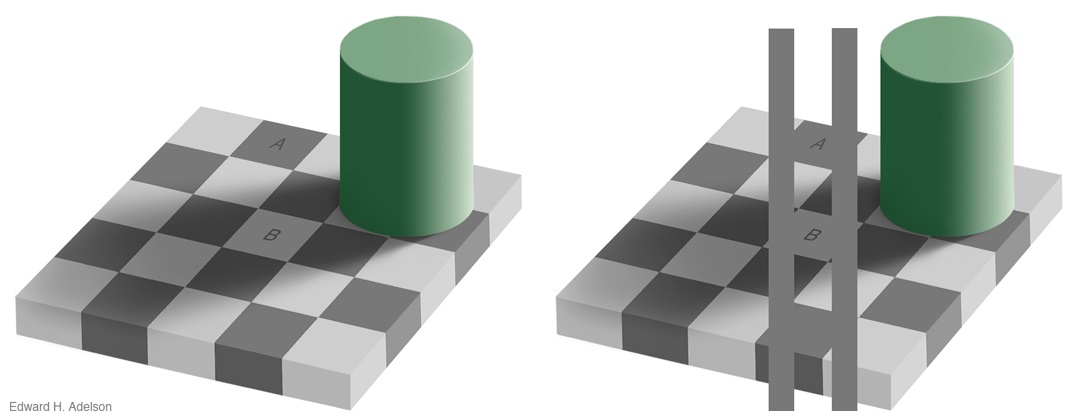 systematische Entscheidungen_Checkershadow Illusion