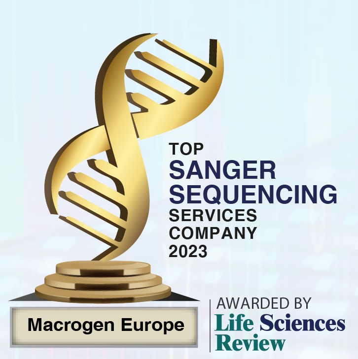 Awarded by Life Sciences Review Macrogen Europe