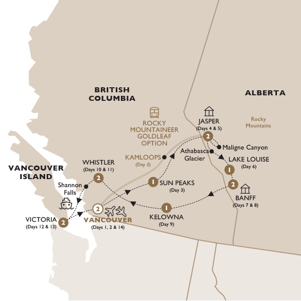 14 Day Majesty of the Rockies