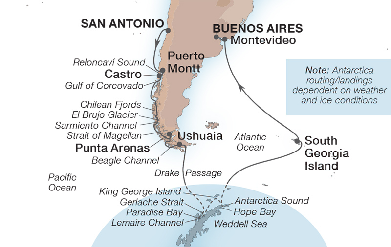 24 Night Ultimate Antarctica & Patagonia