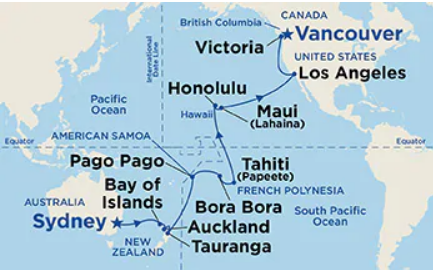 32 Night Hawaii, Tahiti & South Pacific Crossing