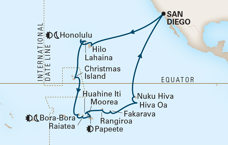 35 Night Hawaii, Tahiti & Marquesas
