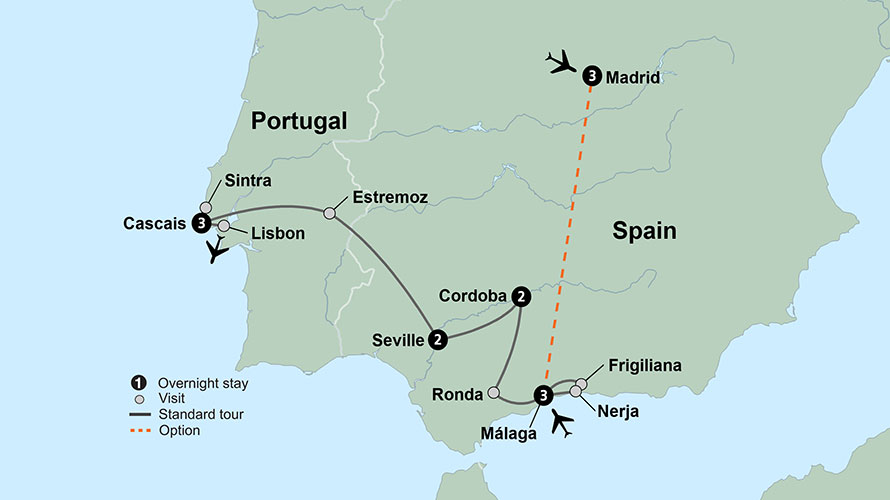 12 Day Spain & Portugal: Costa del Sol to the Portuguese Riviera