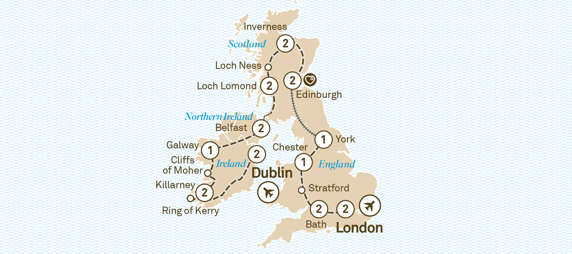 22 Day Majestic Britain & Ireland
