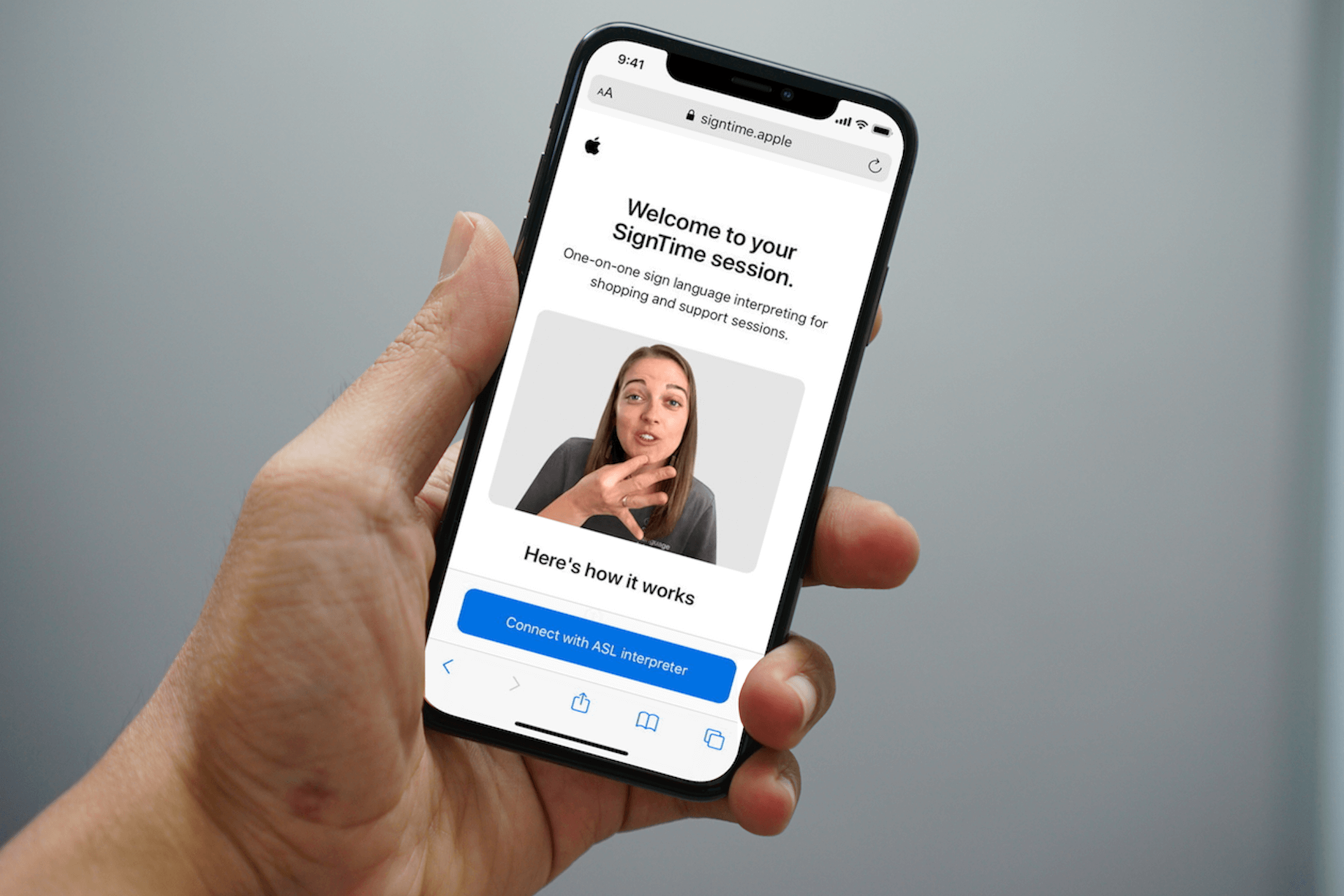 Apple sign language interpretation lessons | Interactio