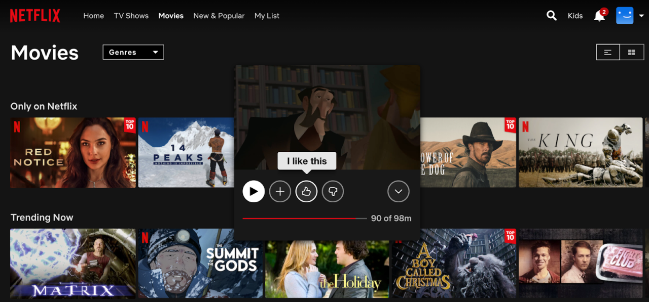 Netflix screenshot