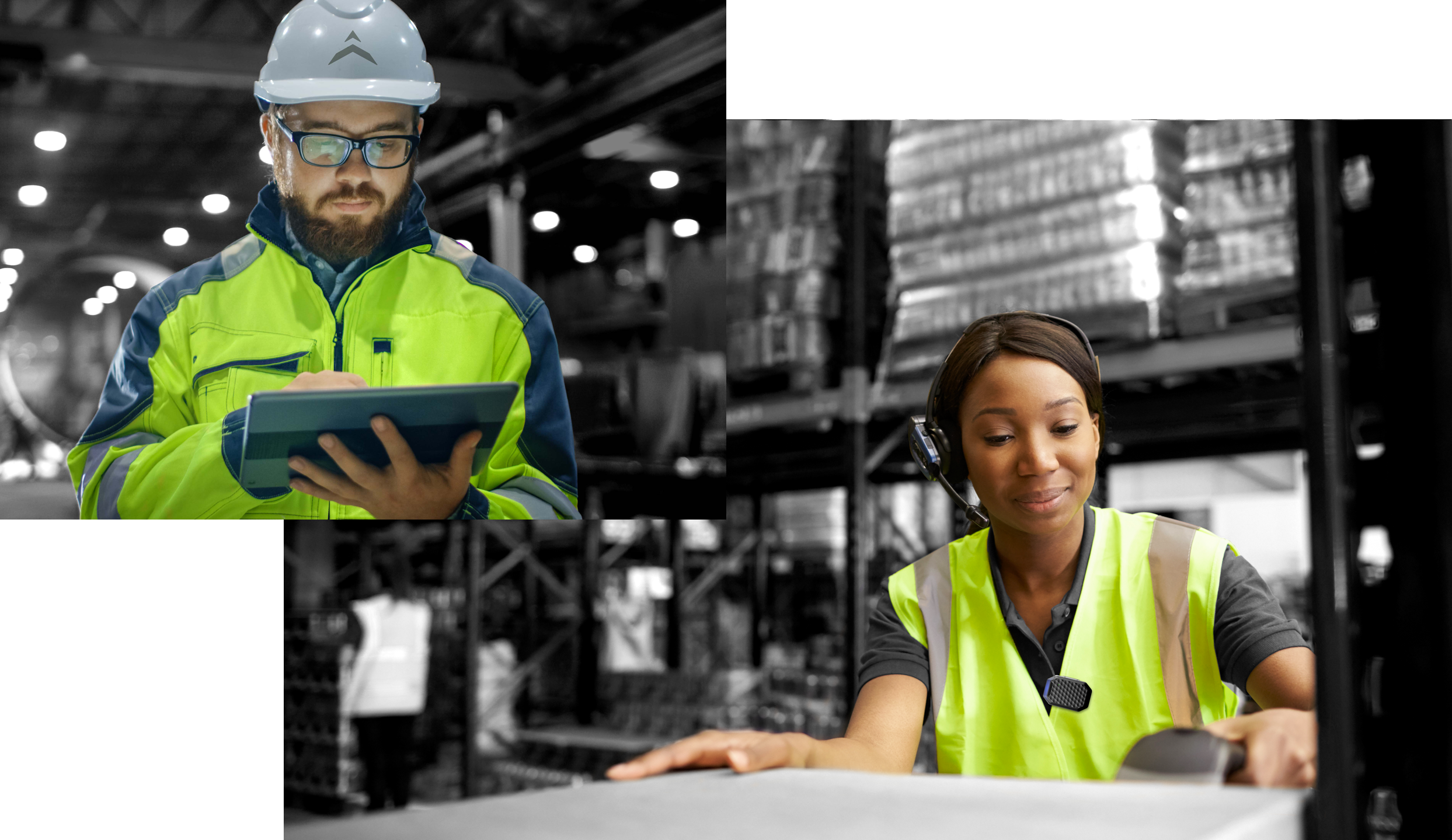 Industrial Workers In Warehouse