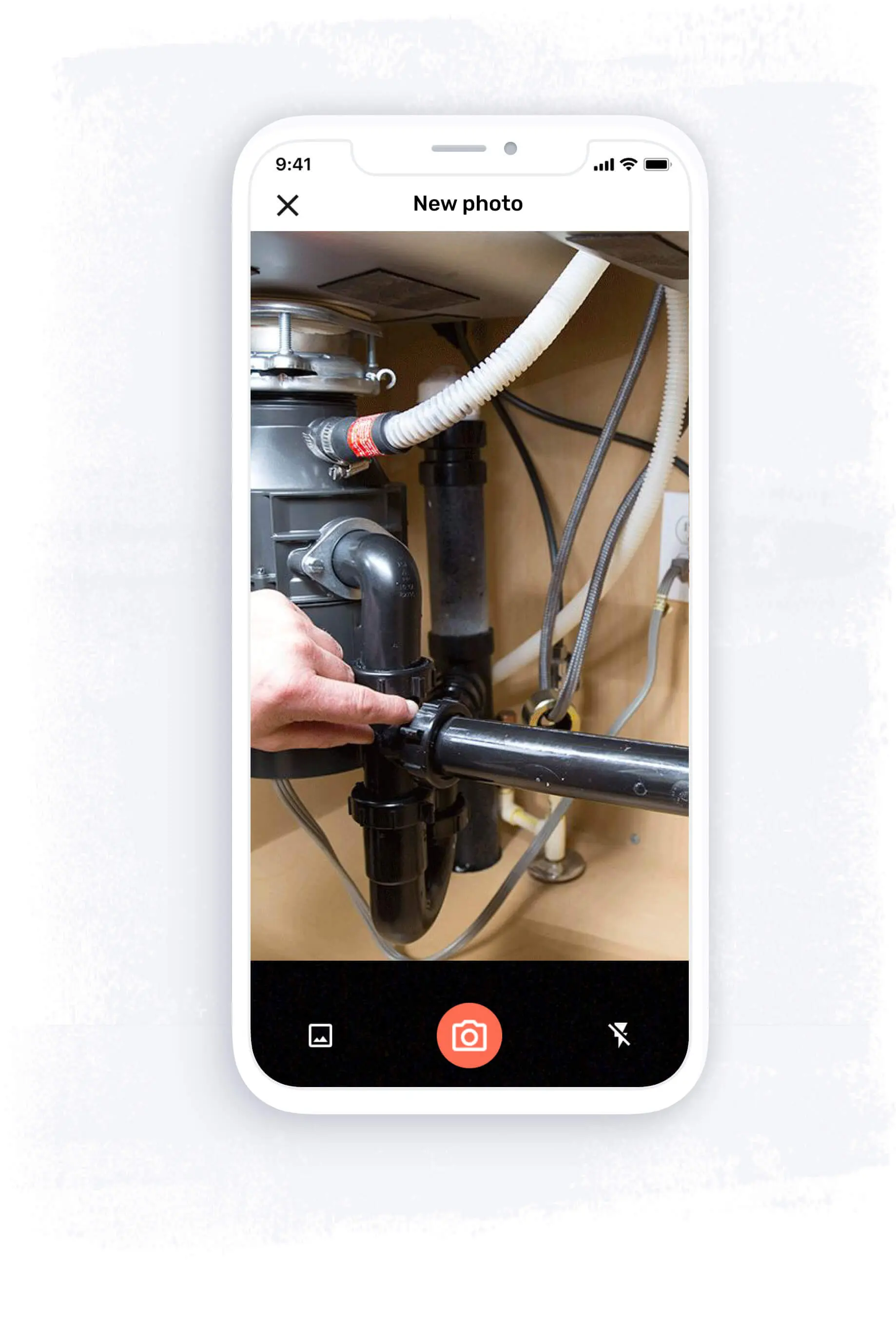 Photo capture feature in ToolTime’s job sheet smartphone app