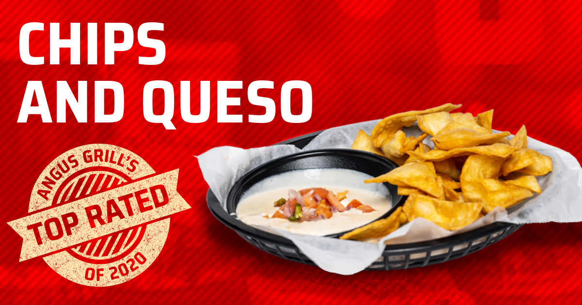 Chips and Queso Angus Grill Top Restaurant Greenville, NC