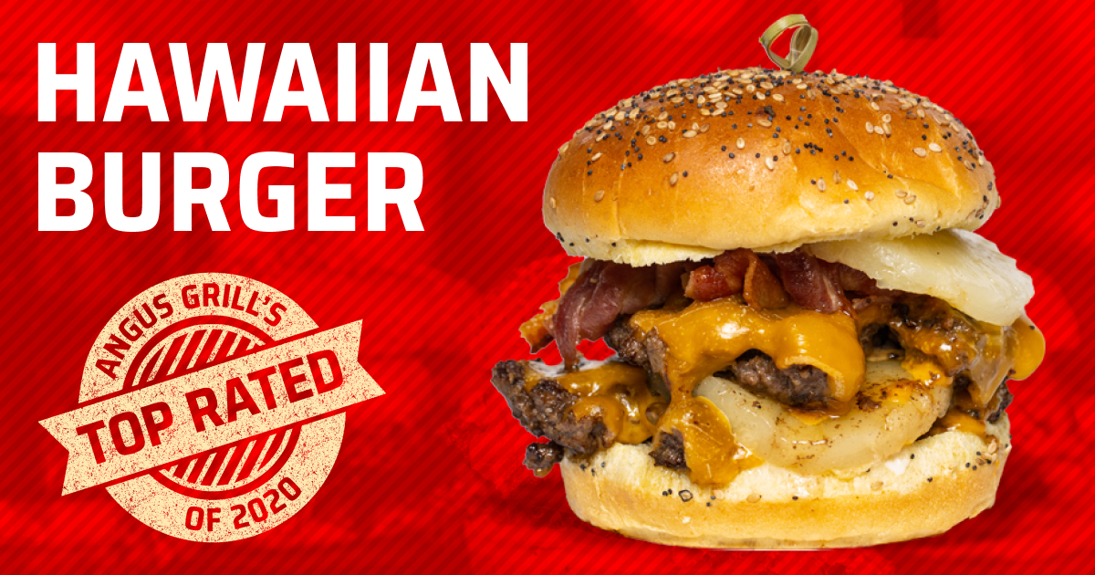 Hawaiian Burger Angus Grill Top Restaurant Greenville, NC