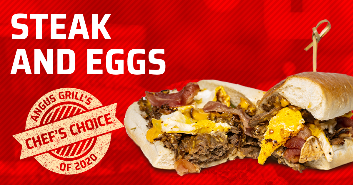 Steak and Egg Cheesesteak Angus Grill Top Restaurant Greenville, NC
