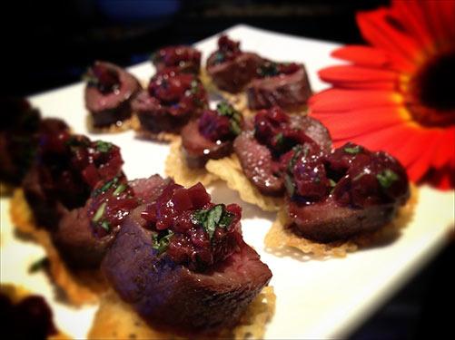 fillet canapes NOSH Wellington