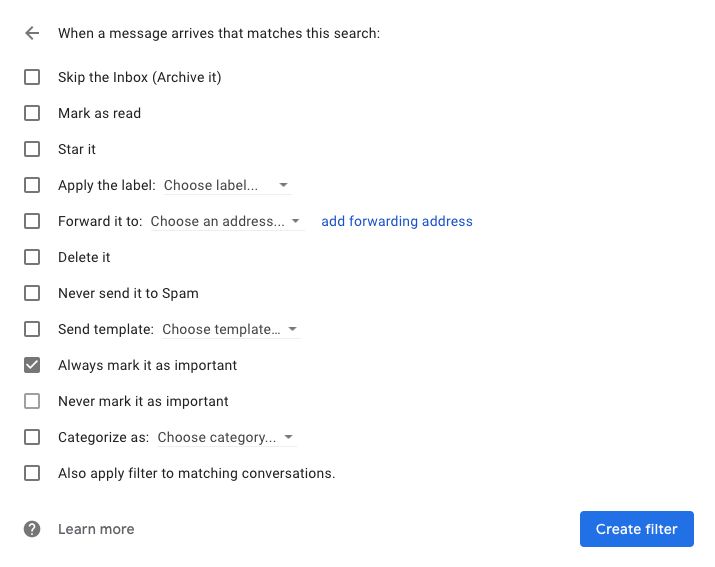 Filtering your Gmail emails for your LACRM alert notifications