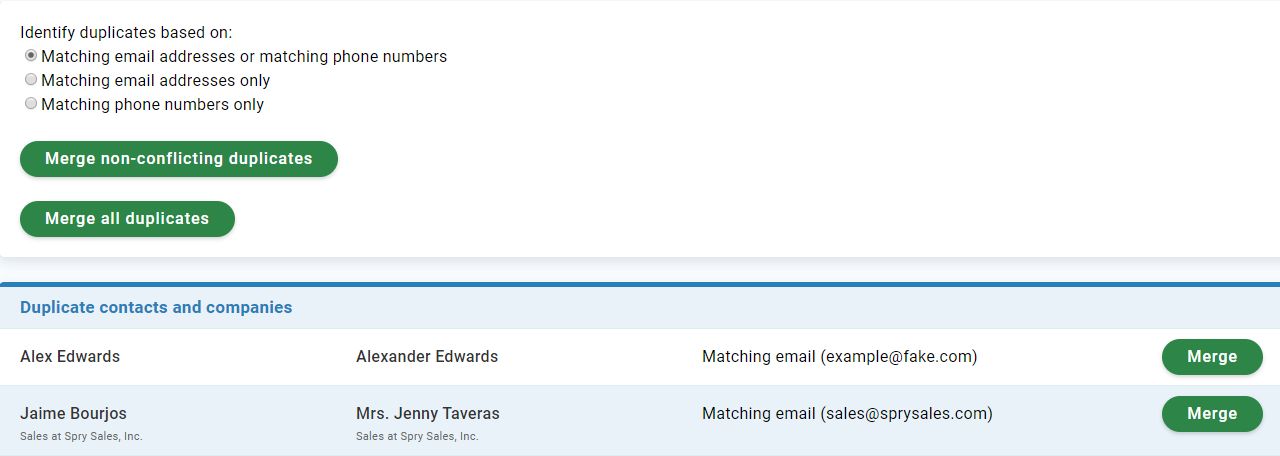 Less Annoying CRM Bulk Merge