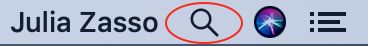 Spotlight Search Bar on Mac