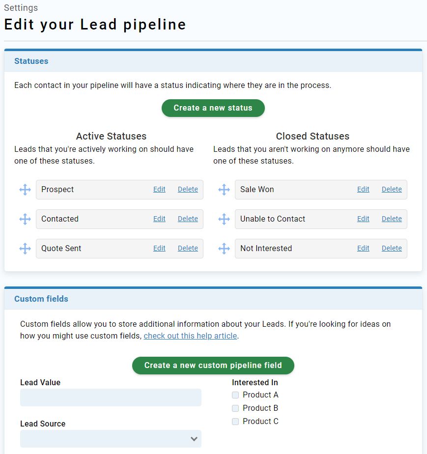 An example of a well-constructed pipeline