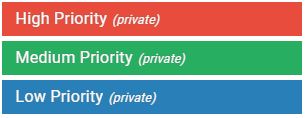 Organize your tasks with priorities