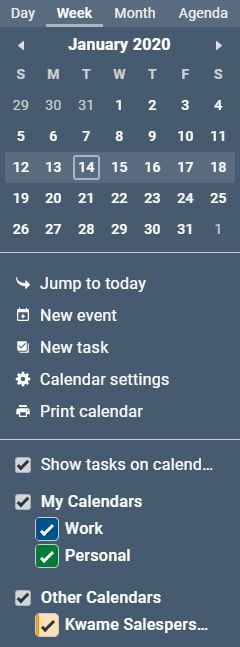 Less Annoying CRM shared calendars