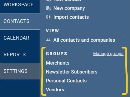 Filter for a group in Less Annoying CRM!