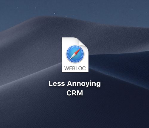 Create a shortcut to LACRM on Mac