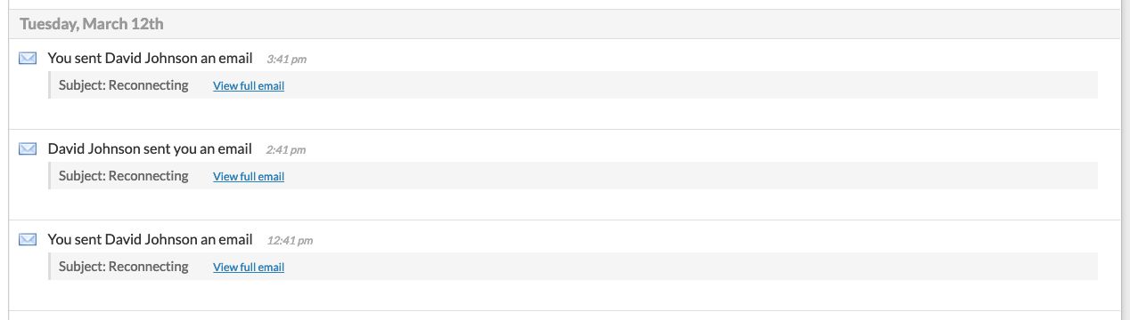 You can log your email communications with Less Annoying CRM, no matter which email client you use.