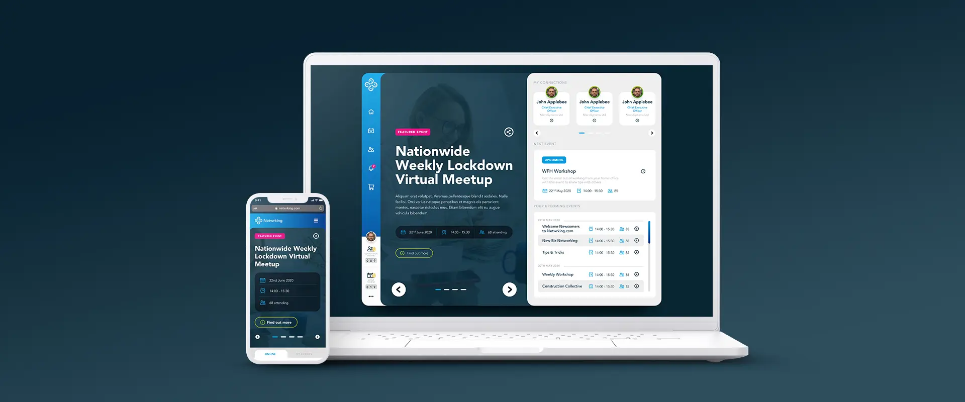 Netwrking.com | Website & User Interface Design by Pixel Jam