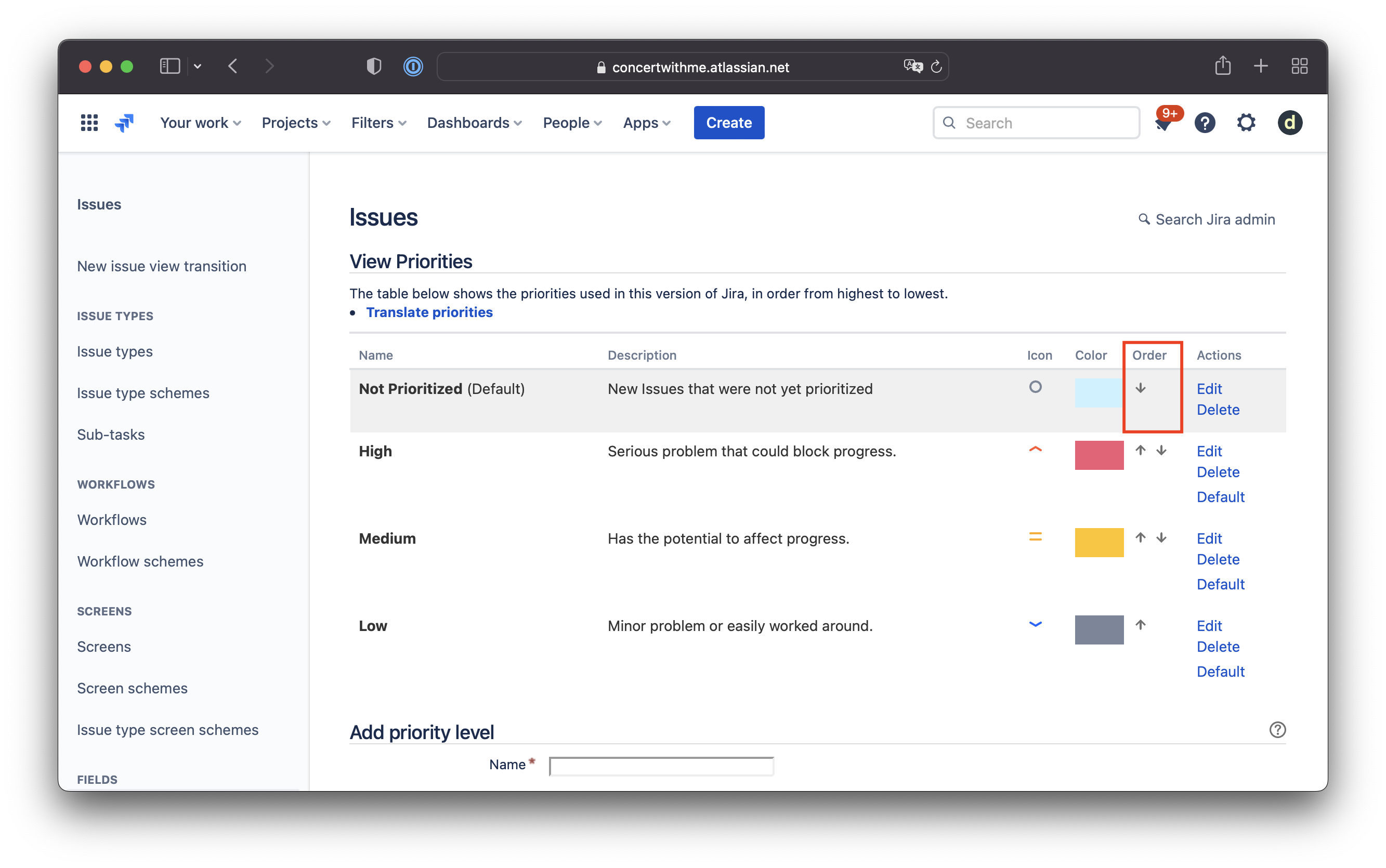 Jira Custom Priority Level for Non Prioritized issues