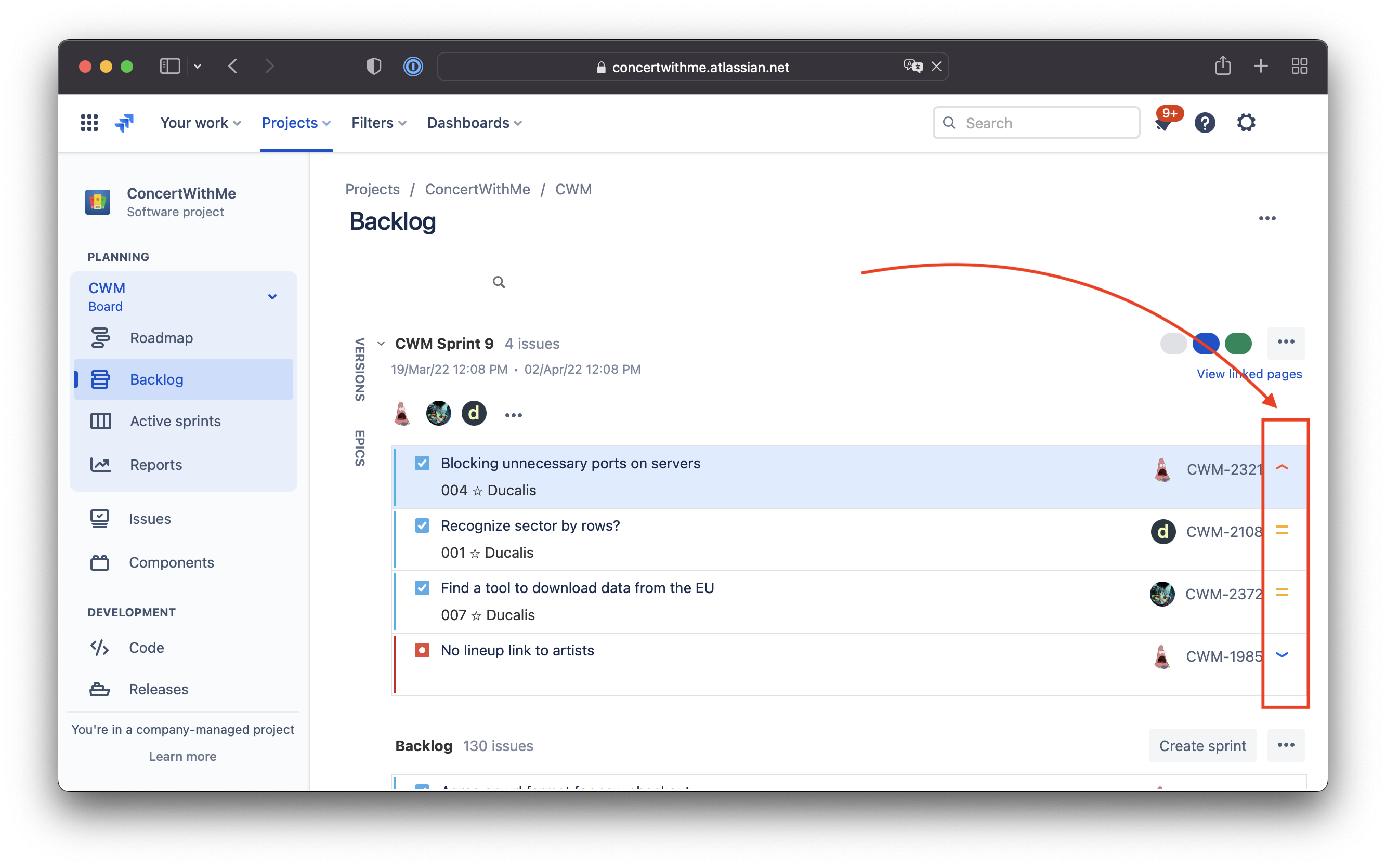 Jira Backlog Sorted by the Priority