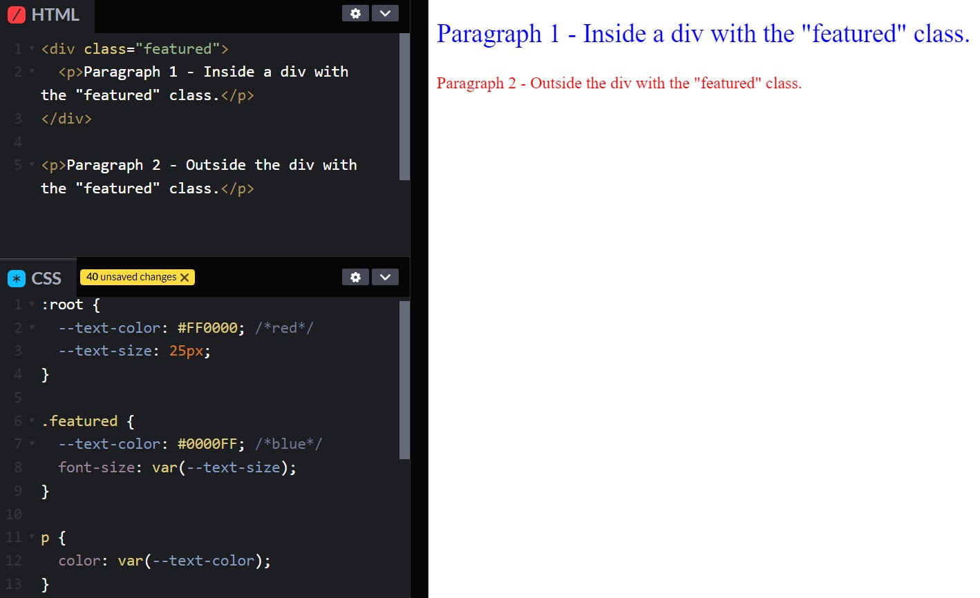 CSS Variables – What Are They & How to Use Them | HTML All The Things