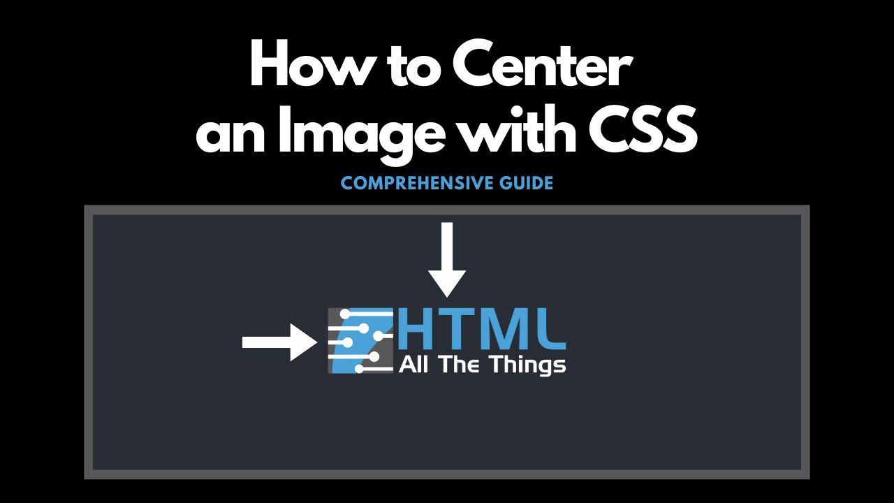 How to Center an Image with CSS | HTML All The Things