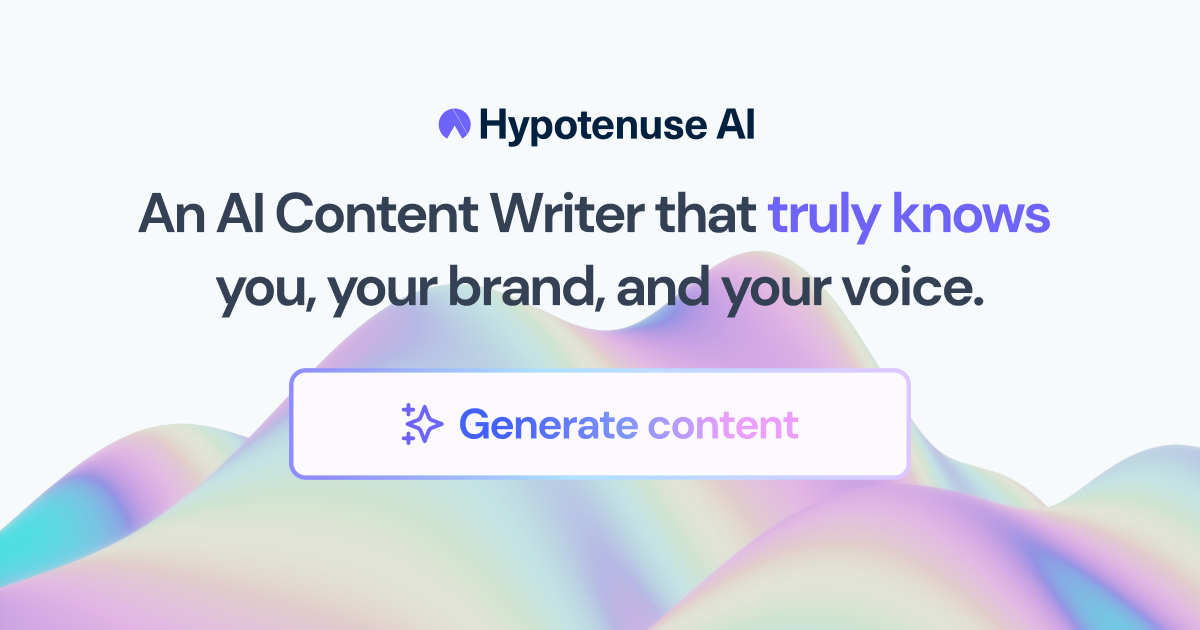 Hypotenuse AI: AI Writing Assistant & Text Generator