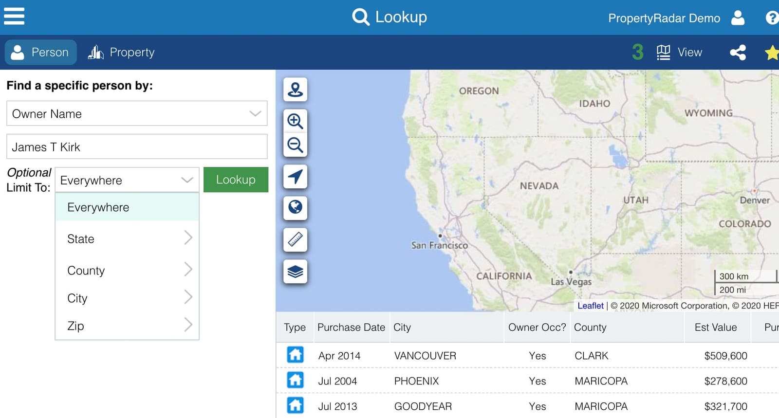 PropertyRadar Property Data and Owner Information Platform