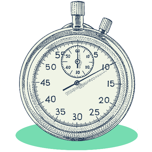 Illustration of a stopwatch