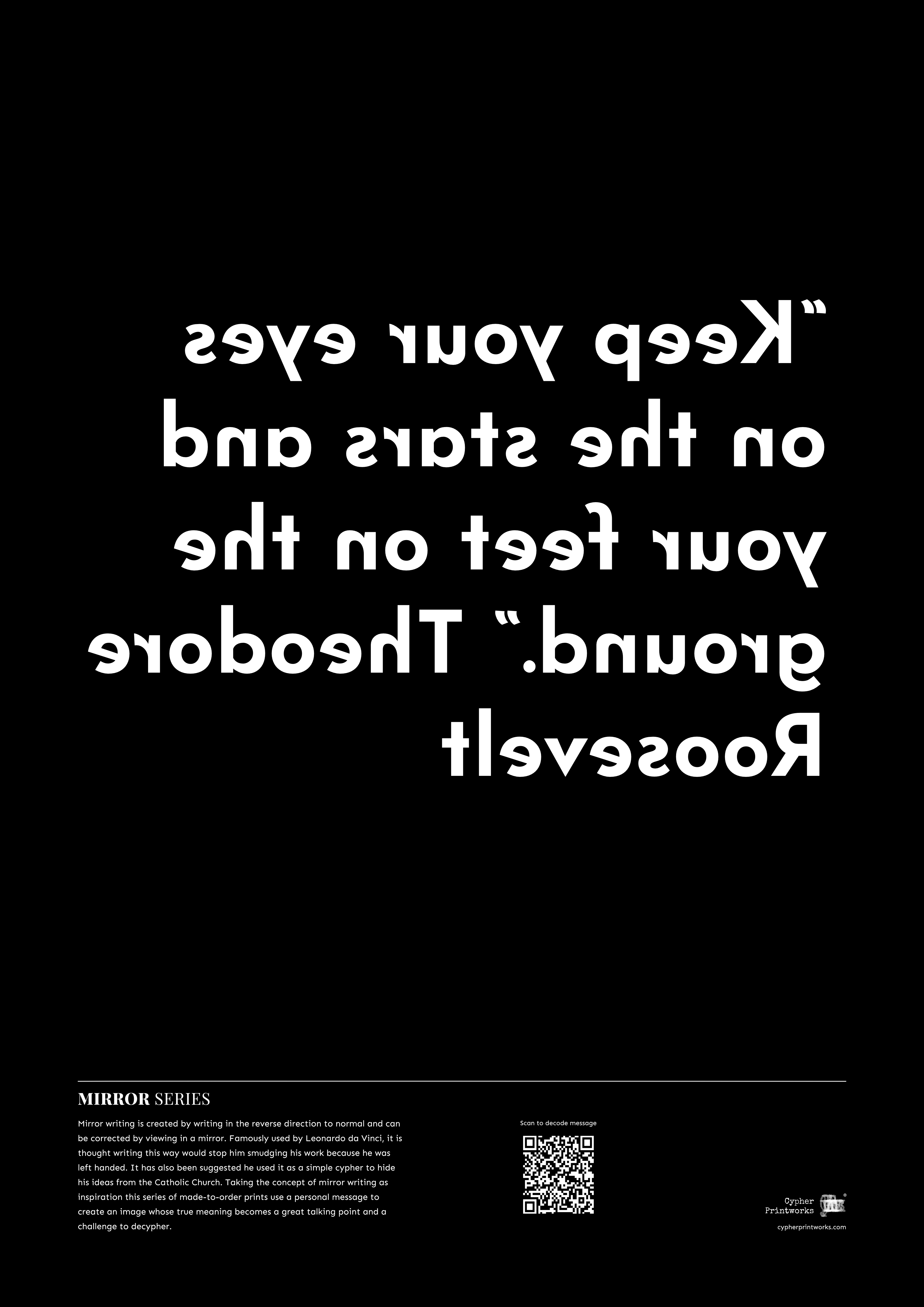 Mirror Series Personalised Print FREE Delivery