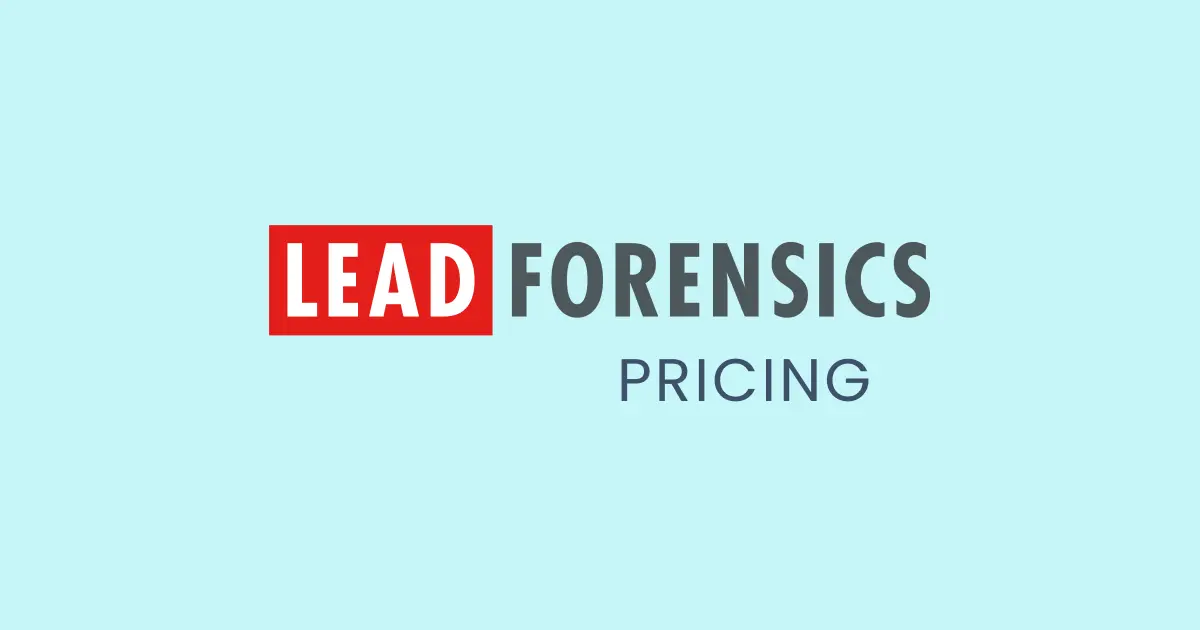 Lead Forensics Pricing, Reviews & Overview 2024