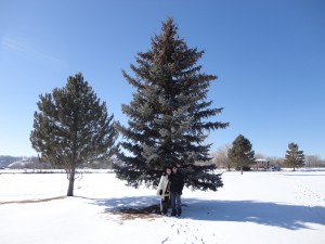 Nervie and friend out in Colorado