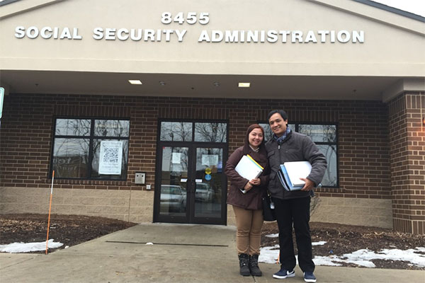 First stop of the day, Social Security office! Ready to get some SS numbers!