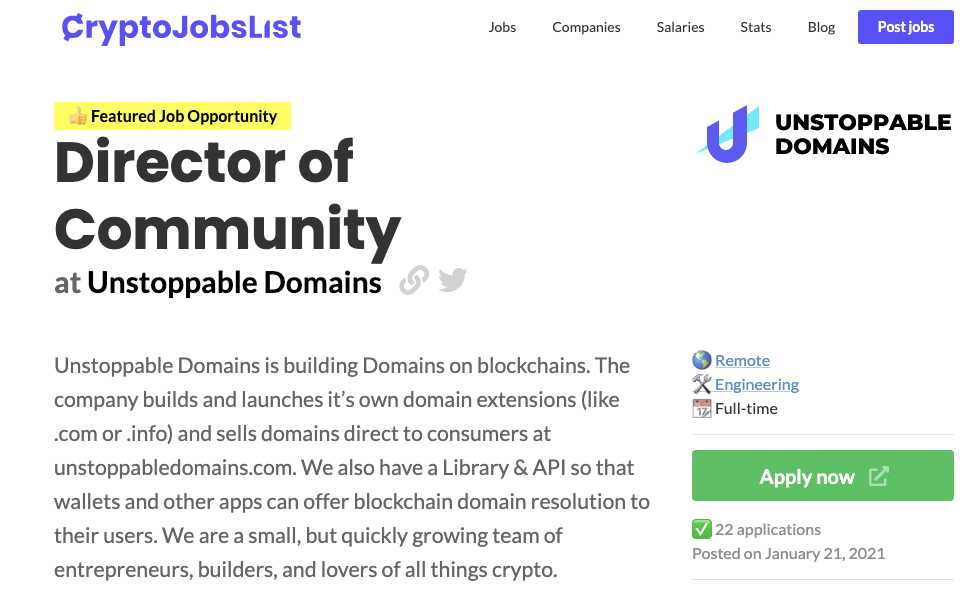 unstoppabledomains