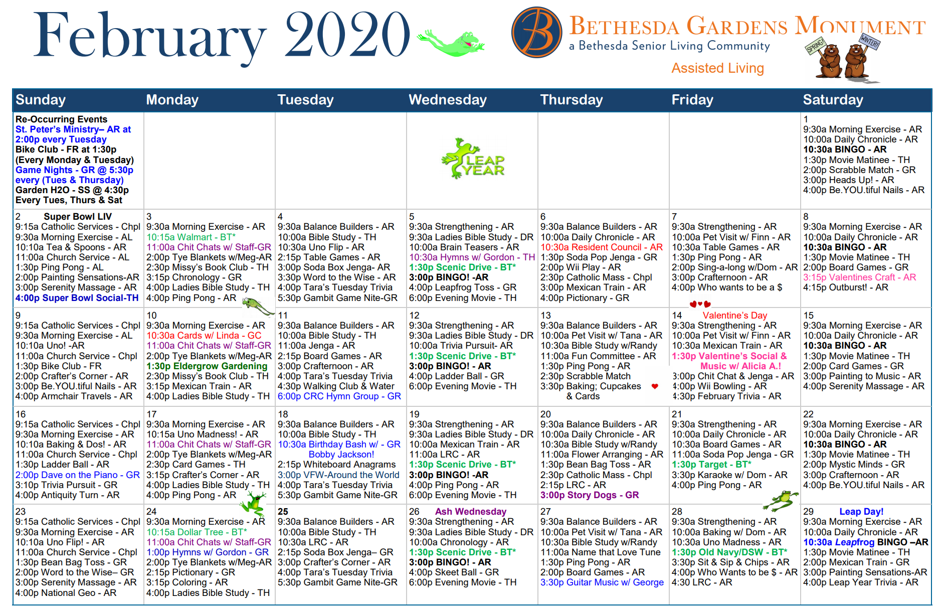 Moving Beyond Expectations The Assisted Living Activity Calendar